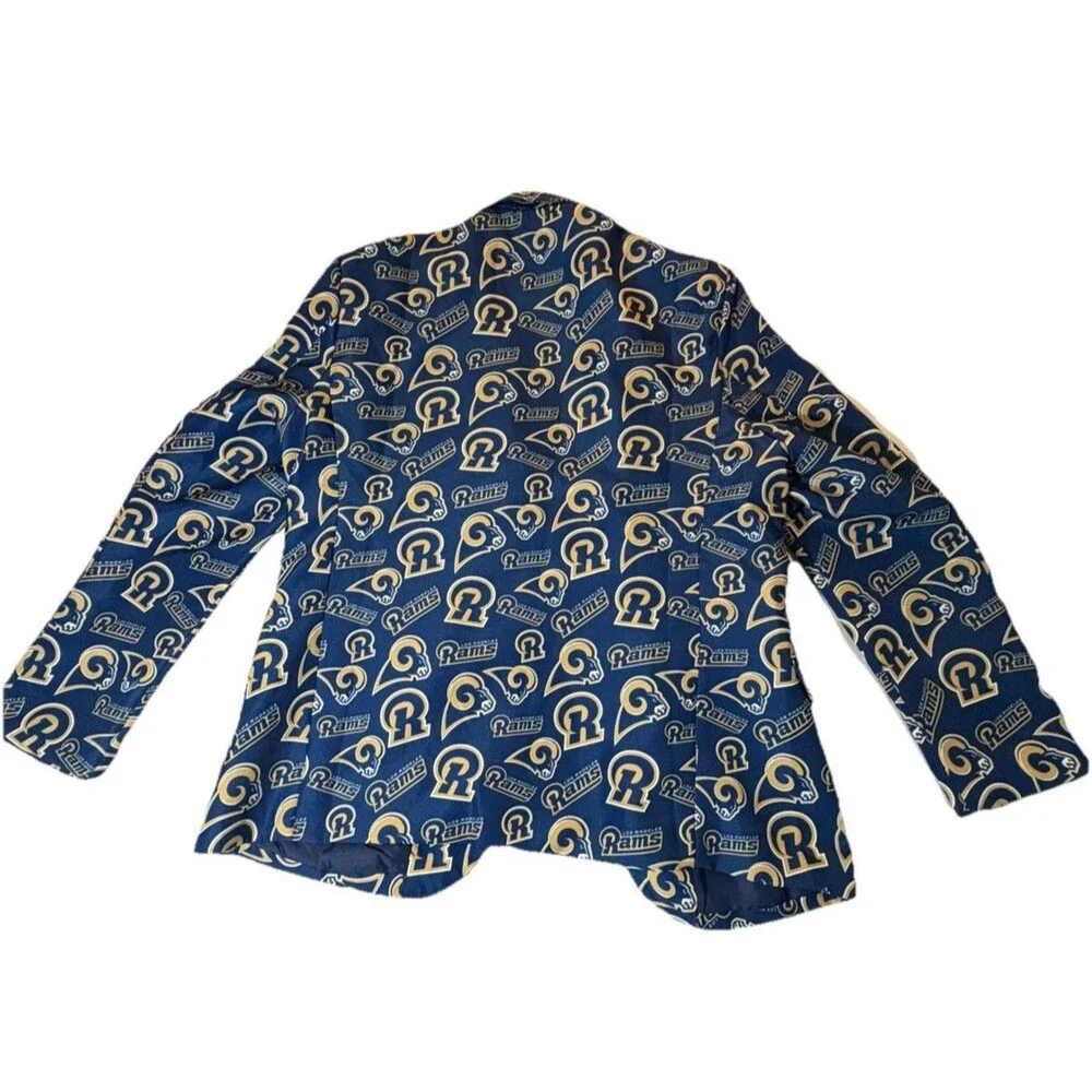 NWT NFL Team Apparel Los Angeles Rams Blazer Sport Coat Jacket Size 46 L